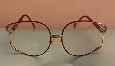 $45 • Buy Rare Vintage Christian Dior Eyeglass Oversized Red Pink Frames