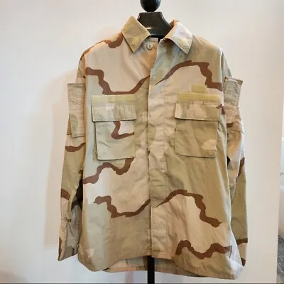 8415-01 327-5317 Extra Large - Long Desert Camo Combat Coat Customized Modified • $24.99