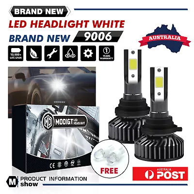 2X 9006 HB4 LED Headlight Globes High Or Low Beam Bulbs 220w 6000LM 6000k • $24.99