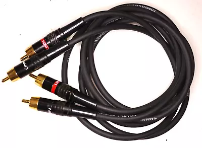 £39.98 • Buy LINN BLACK PAIR OF 1.2 M RCA CABLES