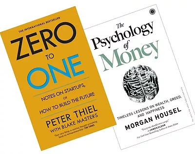 Combo Set Of 2 Books (Zero To One + The Psychology Of Money) English Books • $37.62