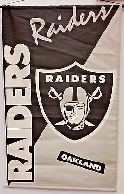NFL Oakland Raiders 29  X 45  Wall Banner NEW • $19.99