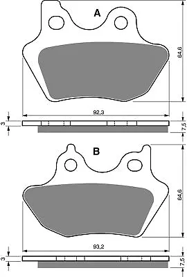Brake Pads Rear For Harley FLHRSEI2 1690 Screamin Eagle Softail Road 2003 • $16.79