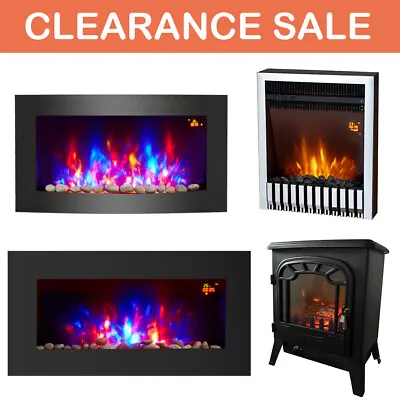 Electric Fire Place Fireplace Flame Effect Stove Room Heater - Clearance Sale • £89.99