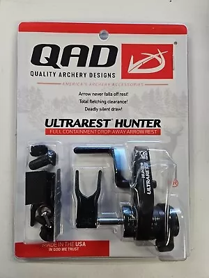 QAD Ultra Rest Hunter Black RH Full Containment Fall Away Arrow Rest NEW • $54.99