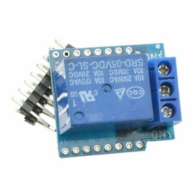 WeMos D1 Mini 5V Wifi 1CH Relay Shield 0.66 Inch OLED I2C For ESP8266 Arduino • $2.20