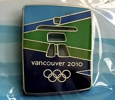 2010 Vancouver Olympic Cut-Out Color Stone Pin N2 Official Licensed • $12