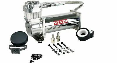 Viair 444C Single Chrome Air Compressor Air Ride Cars Truck Mount - 12V 200 PSI • $249.71