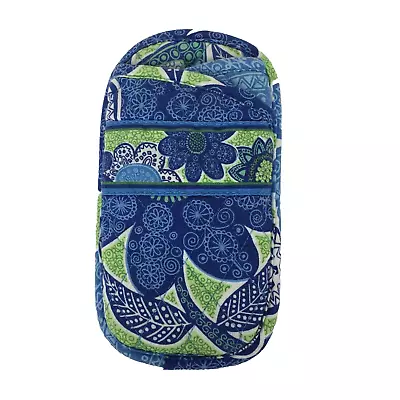 Vera Bradley Double Eyeglass Case Quilted Soft Retired Pattern Doodle Daisy 2012 • $12.95