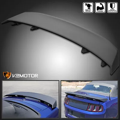 Fits 2010-2014 Ford Mustang GT 4-Pedestal Style Rear Trunk Spoiler Wing Black • $77.38