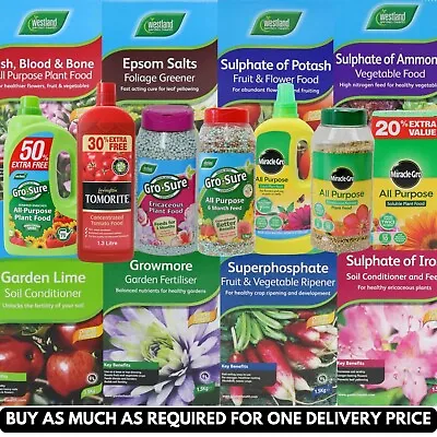 Westland Garden Fertiliser Straights Plant Food & Feeds Growmore Blood Bone Etc • £4.69