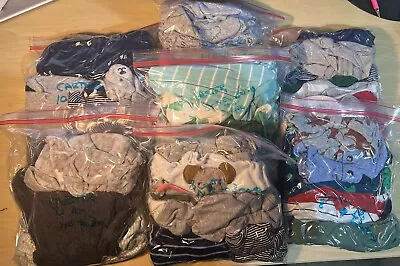 Over 50 Pieces HUGE  Lot Bundle Baby Boys Clothing Sizes NB To 3 Months Carter • $15