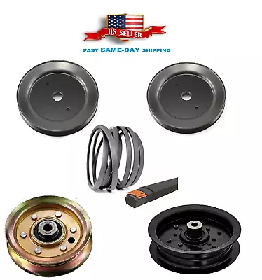 $69.99 • Buy Complete 46  Deck Pulley Belt Kit For Poulan PP175H46 PP20VA46 PB19546LT 46  Kit