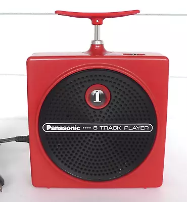 Vintage Red TNT Panasonic RQ-830S 8 Track Tape Player Dynamite Plunger Portable • $26