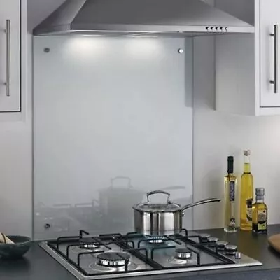 Clear Kitchen Glass Splashback Toughened Tile Cooker Panel Any Size • £103.60