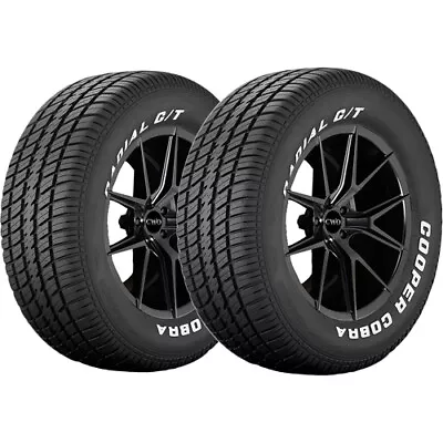 (QTY 2) P235/60R15 Cooper Cobra Radial G/T 98T SL White Letter Tires • $305.98