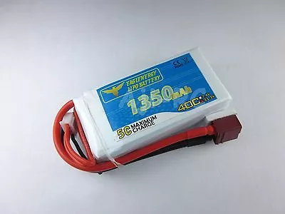 1350mAh 3-Cell 11.1V 40C LiPo Battery With Deans For RC Airplane Helicopter • $15.99