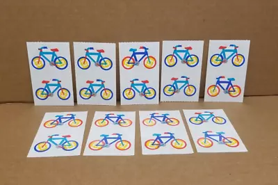 Lot Of 9 Vintage Mrs. Grossman Bicycle Stickers Half Sheets 1989 Bike • $6.99