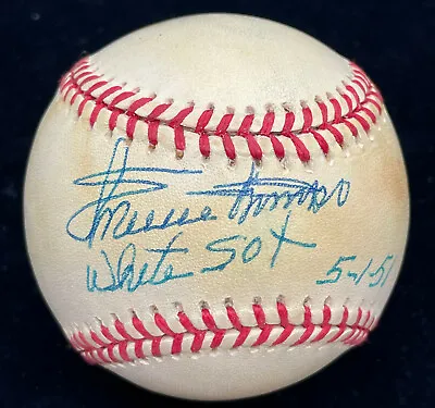 Minnie Minoso  1st Black Player On White Sox 5-1-51  Signed Baseball BECKETT BAS • $999.99