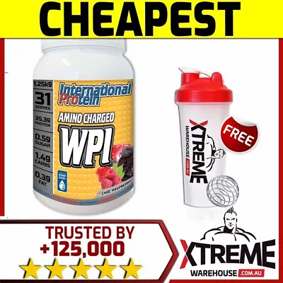 INTERNATIONAL PROTEIN AMINO CHARGED WPI 1.25kg BANANA // WHEY PROTEIN ISOLATE • $84.90