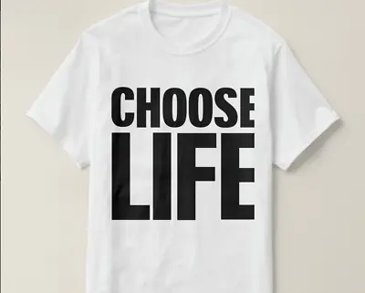 Choose Life T-Shirt | Wham 80's George Michael Tshirt | Fancy Dress Retro 80s Sh • $29.99