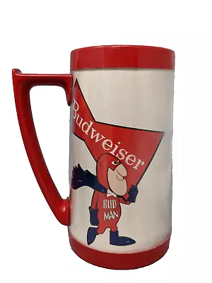 Vintage Budweiser Bud Man Thermo-Serv Plastic Beer Mug/Stein • $14.99