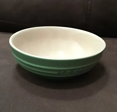 Le Creuset Soup Cereal Serving Bowl Dish Stoneware Green Ombré 6 X2.5  • £17.55