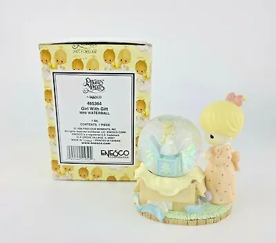 Vintage Enesco Precious Moments 1998 Mini Snow Water Globe Mom Baby Girl Angel • $13.99