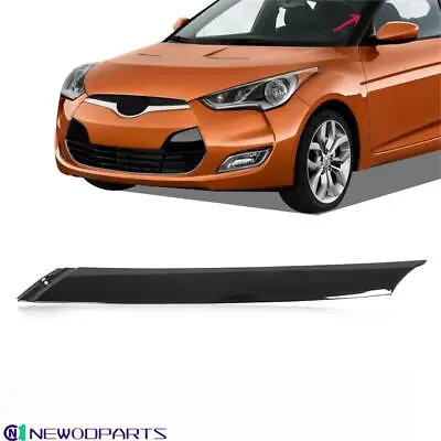 Fit 2012-2017 Hyundai Veloster Windshield Pillar Trim Exterior Molding Black LH • $19.99