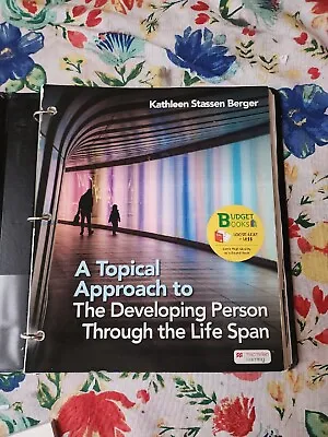 A Topical Approach To  The Developing Person Through The Life Span Loose Leaf • $24.99