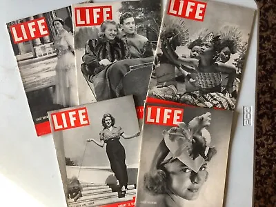 Vintage Life Magazines 1940/41 WWII/Political Campaigns/Hollywood/Fashion & More • $8.99