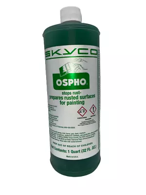 Genuine OSPHO Metal Rust Remover Prepares Surfaces For Painting 1Qt • $29.49