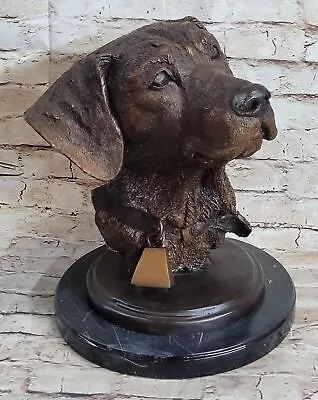 Vintage Bronze Labrador Retriever Dog Sculpture Statue By Moigniez Figurine Deal • $234.50