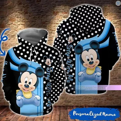 Personalized Mickey Mouse 3D HOODIE US SIZE ALL OVER PRINT Mother DAY GIFT • $26.55