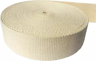 11 Yard Natural Heavy Cotton Webbing Cotton Strap For Bags Making Sewing DIY Cra • $32.38