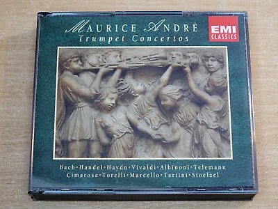 Maurice Andre/Trumpet Concertos/1992 EMI 2x CD Album/Bach/Handel/Haydn/Vivaldi • £5.99