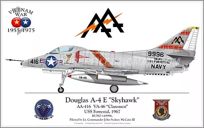 $12 • Buy Douglas A-4e “Skyhawk”  AA-416 VA-46  Clansmen   - Poster Profile