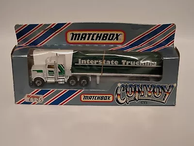 Matchbox  Convoy CY-5 Peterbilt Covered Truck  INTERSTATE TRUCKING - Boxed  • $18.85