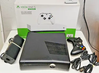 $89.99 • Buy Microsoft Xbox 360 S 250GB Model 1439 Slim Console W/Controller Tested In Box