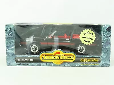 1:18 Scale Ertl American Muscle #7778 Die-Cast '69 Shelby GT-500 - Black • $39.95