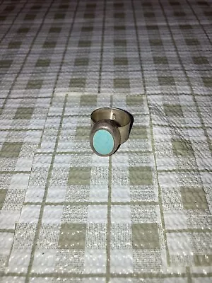 Vintage Sterling Silver Turquoise Ring Small • $39.99