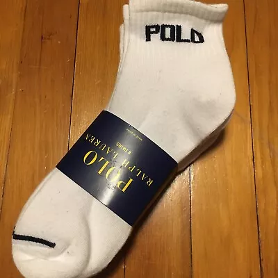 POLO Ralph Lauren 8 Pair Pack Classic Sport Thin Sole Quarter Crew Socks • $21.97