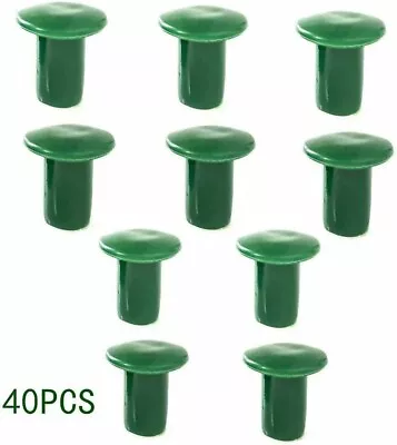 40pcs Garden Cane Caps Soft Bamboo Toppers Protector End Caps For Safe Gardening • £16.79