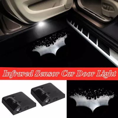 2Pcs LED Dark Knight Batman Car Door Welcome Laser Projector Ghost Shadow Lights • $18.04