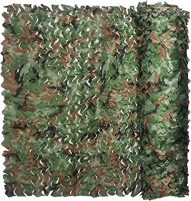 Military Camo Netting Woodland Camouflage Mesh Netting Camping Hunting Car Cover • $17.09