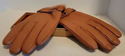 New Mens Harms Brown Leathwe Gloves XL W/Adjustable Strap • $19.99