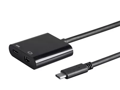 Monoprice USB-C To Mini DisplayPort & USB-C (F) Dual Port Adapter • $24.98