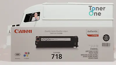 Canon Genuine 718 Black Toner Cartridge 2662B002BP7200C 7210C New  • £44