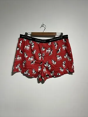 Peter Alexander - Dog Print Sleep Shorts - VGC - Men’s XL - Red/Black/White • $33.50