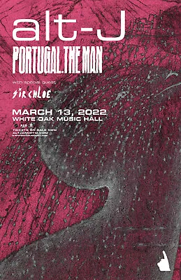 $15.15 • Buy ALT-J / PORTUGAL. THE MAN  2022 TOUR  HOUSTON CONCERT POSTER - Indie Rock Music